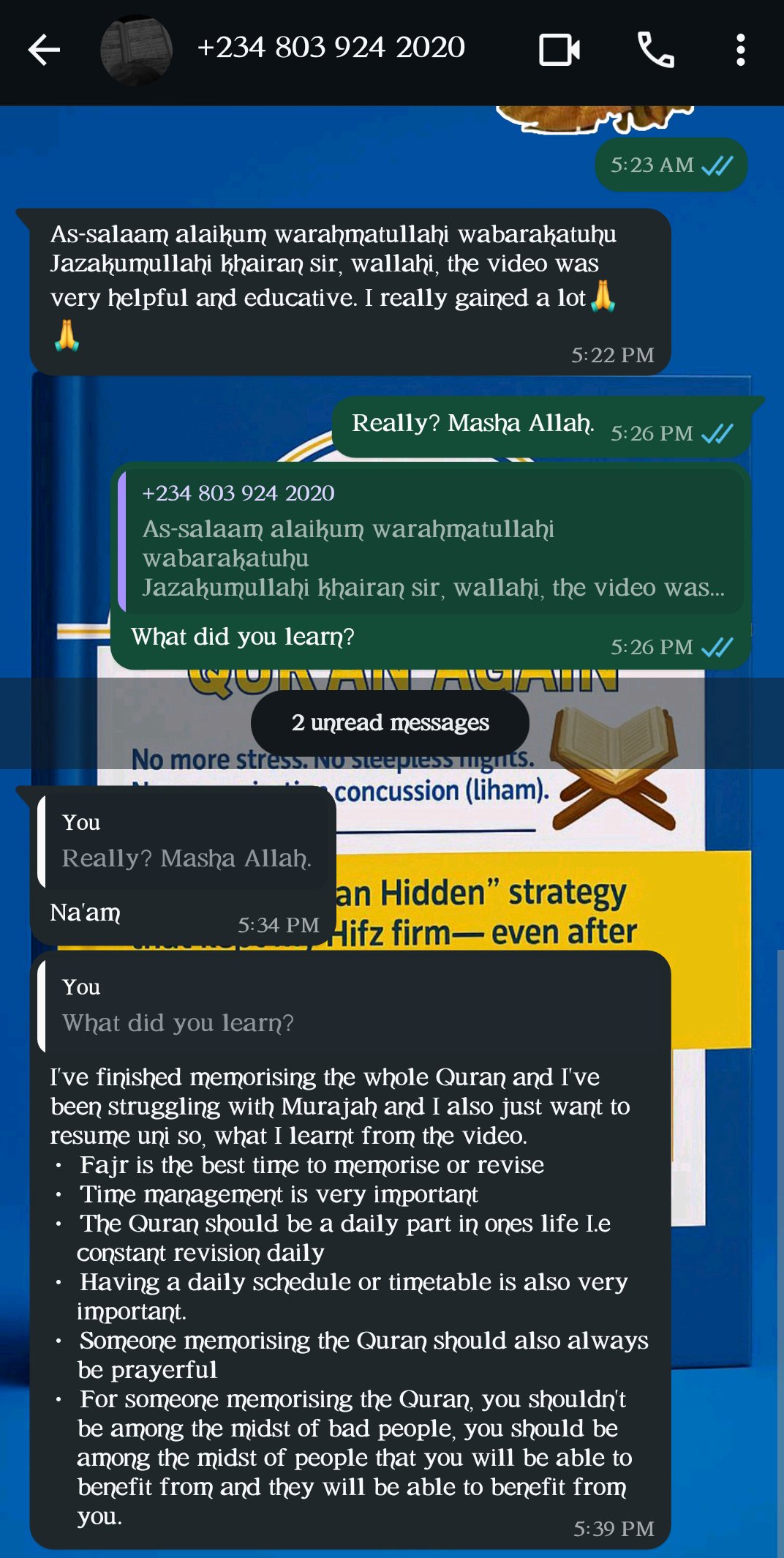 Student Testimonial